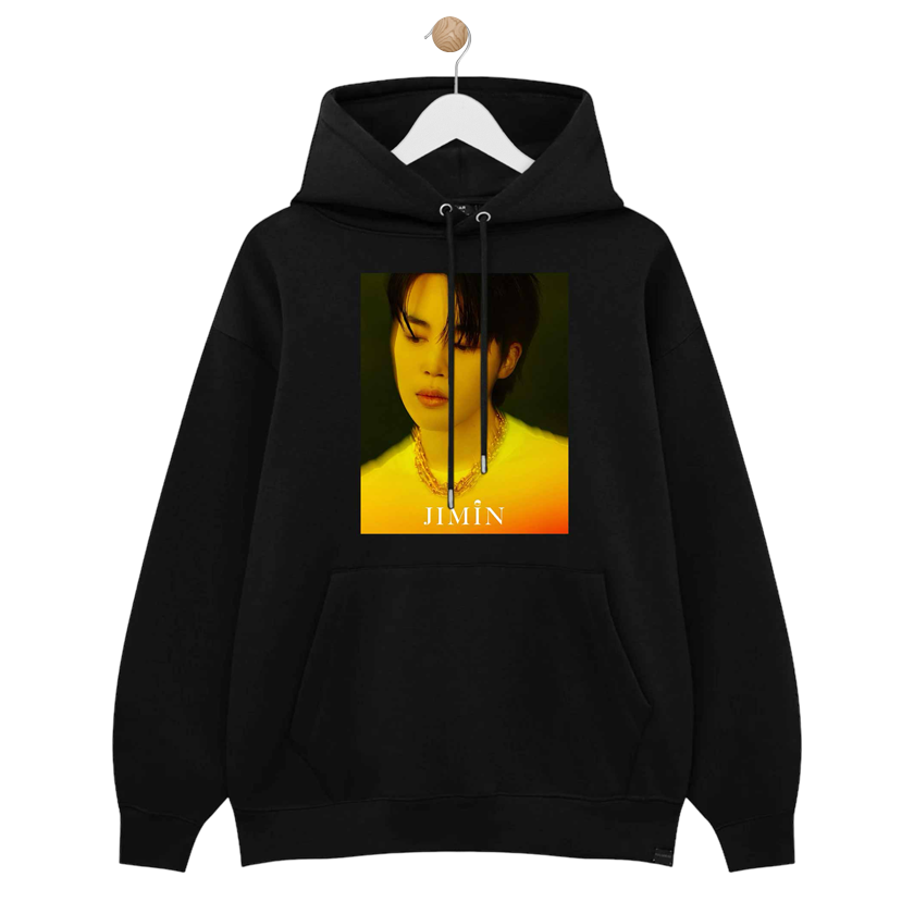 Jimin hotsell black hoodie