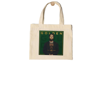 Mini Tote Bag with Jung Kook Golden Album Print